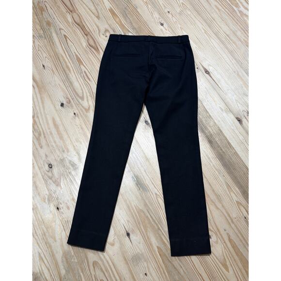 Banana Republic Sloan Dress Pants Womens 0 Black Flat Front Pockets 28x28 - Picture 2 of 6